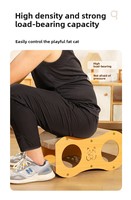 Nouvelle Conception 2026 – Maison pour Chat en Carton Double Couche à Pois, Griffoir et Nid Douillet Extra Large pour Halloween – Produit pour Animaux de Compagnie