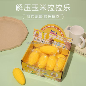 Cute Soft Simulation Corn Anti Stress <b>Squishy</b> Fidget Toys Venting Balls Slow Rebound Decompression Squeeze Toy Ball - Product Image 3