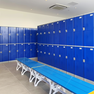 Toppla Gym Locker Durable Eco-Friendly Waterproof ABS Plastic Key Lock Storage <b>Cabinet</b> with 14 Compartments - Product Image 2