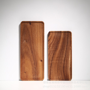 Plateau en bois de noyer d'Amérique du Sud, rectangulaire, en bois massif, fait à la main, pour servir du thé ou du café - Product Image 3