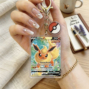 Porte-clés en acrylique double face imprimé de haute qualité, motif elfes de poche Eevee, dessin animé mignon, vente en gros - Product Image 1