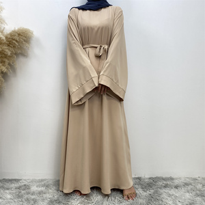 6394 #   Hete Aanbieding EID Ramadan <span class=keywords><strong>Dubai</strong></span> Turkije Effen 12 Kleuren Simpele Bescheiden <span class=keywords><strong>Kaftan</strong></span> Islamitische Kleding Abaya Moslim Jurken voor Vrouwen - Product Image 5