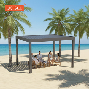 <span class=keywords><strong>Pergola</strong></span> côtière en aluminium conçue <span class=keywords><strong>pour</strong></span> résister aux fortes brises marines, offrant une protection fiable par tous les temps, finition thermolaquée - Product Image 1