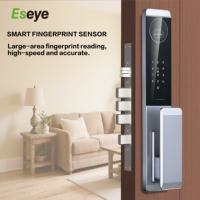Cerradura Inteligente Wi-Fi sin Llave EY-301 para Puertas de Madera/Acero/Latón/Acero Inoxidable, Huella Dactilar, Reconocimiento Facial, Código de Contraseña