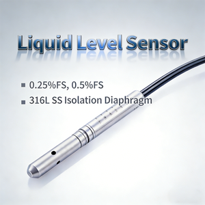 เครื่องส่งสัญญาณ/เซ็นเซอร์วัดระดับน้ำแบบจุ่มใต้น้ำ ขนาดเส้นผ่านศูนย์กลางเล็ก 16 มม. ทำจากสแตนเลส สำหรับการวัดระดับของเหลวในบ่อน้ำ<span class=keywords><strong>ลึก</strong></span>และการขุดเจาะ - Product Image 3
