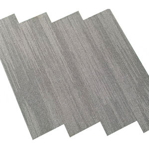 Dalles de moquette grises écologiques en nylon recyclé ignifuges 25*100 Dalles de moquette de bureau commerciales - Product Image 1