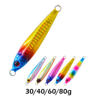 Leurre métallique japonais de 30g 40g 60g 80g, appâts bioniques pour la pêche au plomb et à l'achigan