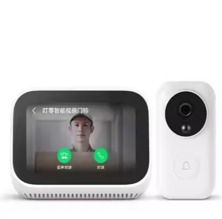 AI Smart Alarm Clock Touch Screen Display Speaker Digital WiFi Connection Mini Plastic Cabinet RGB USB Battery Waterproof Voice