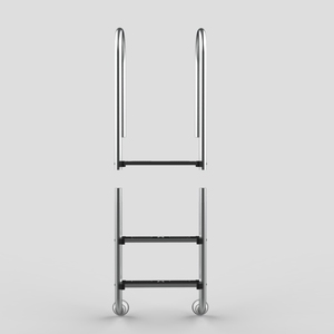 Système <span class=keywords><strong>d</strong></span>'<span class=keywords><strong>escalier</strong></span> <span class=keywords><strong>d</strong></span>'échelle <span class=keywords><strong>de</strong></span> <span class=keywords><strong>piscine</strong></span> extérieure 3 étapes au-dessus du sol - Product Image 2