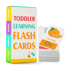 Hoogwaardige Baby Leren Engelse Woordkaart Flashcards Cognitief Educatief Speelgoed Kinderen Onthouden Games Geschenken Baby Flash Cards - Product Image 1