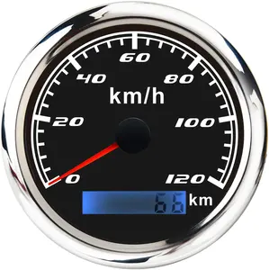 Speedometer perahu 12v 24v, pengukur kecepatan untuk truk