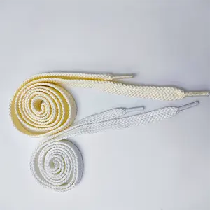 Großhandel hohe Qualität niedriger Preis 8 mm flaches Seil Schnürsenkel individuell 120 cm 100 cm lang solide günstige Schnürsenkel für Turnschuhe