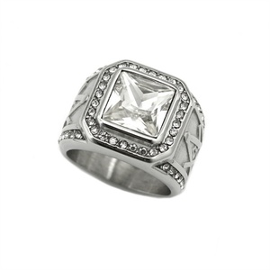 Vintage <b>Titanium</b> Steel <b>Ring</b> Gold Plated rainbow Gemstone <b>Ring</b> Jewelry - Product Image 1