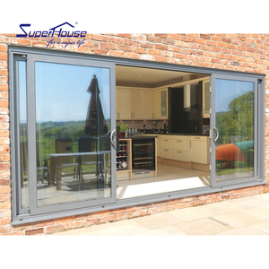 Moderno aluminio Hurricane Slide resistente a los impactos ventanas impermeables Florida puerta corredera de vidrio a prueba de viento para Villa y <span class=keywords><strong>Hotel</strong></span> - Product Image 4