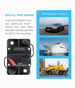 50A 60A 80A 100A 150A 200A 250A 300A interruttore automatico 12-42VDC auto camion Audio fusibile ripristinabile interruttore con protezione di alimentazione - Product Image 5