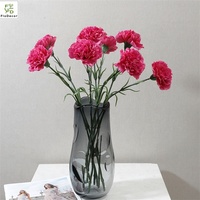 Crisantemo Artificial de Tallo Único, Flor de Tacto Real, Centro de Mesa para el Hogar, Decoración para Bodas y Fiestas, Regalo para el Día de la Madre