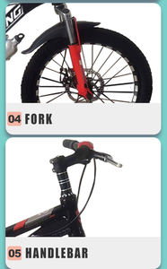 Ciclo di Mountain Bike per <span class=keywords><strong>bambini</strong></span> a sospensione completa per <span class=keywords><strong>bambini</strong></span>/bicicletta da <span class=keywords><strong>montagna</strong></span> per <span class=keywords><strong>bambini</strong></span> di 8-16 anni <span class=keywords><strong>con</strong></span> freno a V/Mountain Bike per <span class=keywords><strong>bambini</strong></span> - Product Image 4