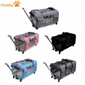 Vente en gros d'usine, prix avantageux, sac de luxe pour chien et chat, sac de voyage sur roulettes, poussette et sac de transport pour animaux de compagnie - Product Image 3