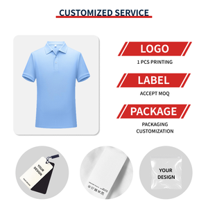 Alta calidad Noble Pima algodón Polo camisa celebridad Color sólido hombres ropa de trabajo uniformes - Product Image 4