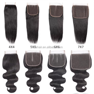 Chiusura in pizzo dritto capelli umani capelli crudi anteriori da donna chiusure frontali e frontali per negozio di bellezza - Product Image 6