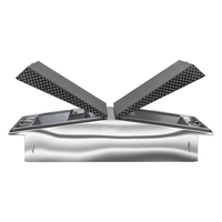 Boîte à outils noire de taille personnalisée pour camionnette en aluminium Gullwing Camper Storage