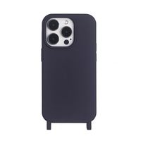 Étui de téléphone fin en TPU pour iPhone 13 Pro avec sangle en polyester, compatible avec la charge sans fil, cordon de 120 cm de longueur