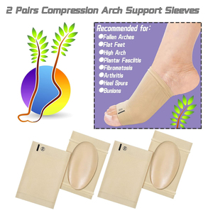 Supporto per manicotto ad arco piedi piatti, supporto per calza ad arco ammortizzato, tutore metatarso morbido elastico per il <span class=keywords><strong>piede</strong></span> - Product Image 4