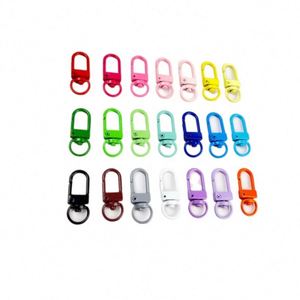 Llavero de gancho para puerta de metal personalizado con pintura de colores - Mosquetón de resorte para accesorios y dijes de manualidades DIY - Product Image 2