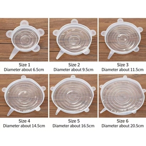 Couvre-aliments en silicone multifonctionnel pour un usage domestique, couvercle extensible pour la conservation des aliments - Product Image 6