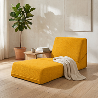 Sofá Cama en Forma de L de Tela Moderna, Silla Convertible Plegable y Suave para Hotel, Apartamento, Dormitorio, Sala de Estar