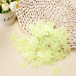 Autoadhesivo Decoración para el hogar 3D Luminoso que brilla en la oscuridad Pegatinas de pared Estrellas - Product Image 4
