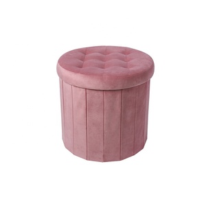 Tốt nhất bán bọc lưu trữ băng ghế dự bị Ottoman chân có thể điều chỉnh phần còn lại gấp vòng lưu trữ pouf Ottoman - Product Image 6