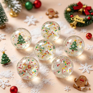 2026 Hot Sell Christmas Sequins Malt Sugar Squishy Ice <b>Cube</b> Slow Rebound Stress Relief Squeeze Ball <b>Table</b> Game Educational TPR - Product Image 4