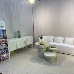 Sofá de Alta Calidad con Estructura de Madera, Tapizado en Tela de Poliéster Reciclado Blanco - Product Image 4