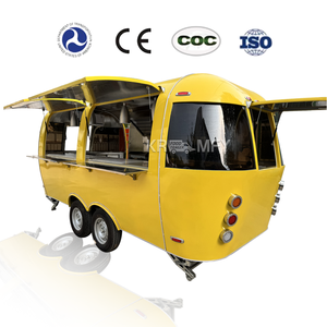 Carrito de Comida Móvil de Acero Inoxidable para BBQ, Hot Dogs, Café, Helados, Cerveza, Pizza, Remolque de Restaurante Móvil - Product Image 6
