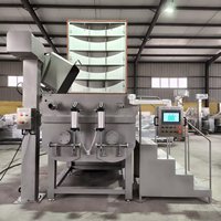 Automatische hydraulische kolomheftruck voor voedselverwerking, geschikt voor vlees, groenten, fruit en materiaaltransport.