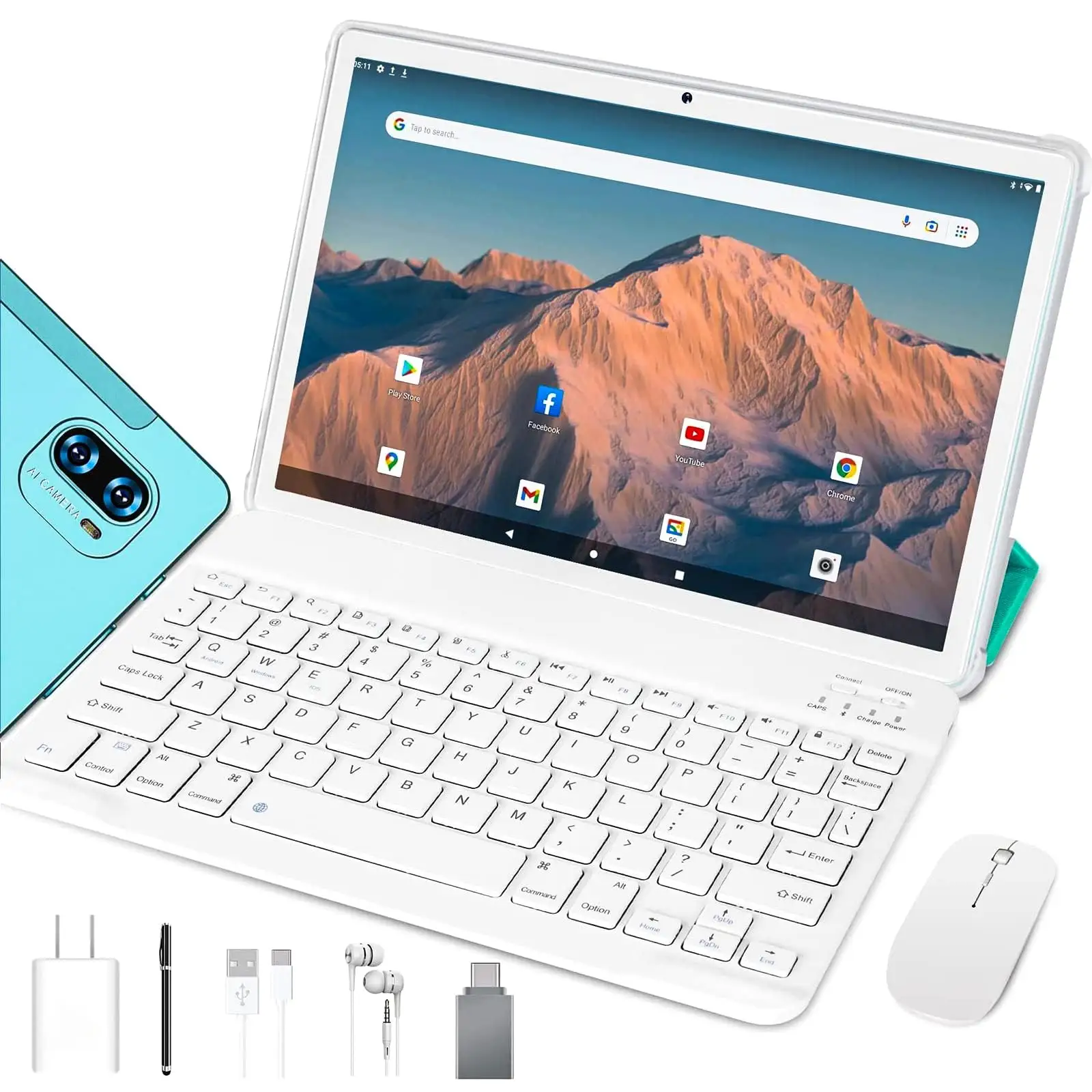 Tablet Android 12.0 Tablet 8GB + 258GB 10.4 pollici Octa Core Tablet grande batteria MTK8788V Office 5G Wifi Tablet PC per affari