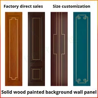 Neue chinesische Wandverkleidung aus lackiertem Massivholz mit Blumenmuster für Wohnzimmer-Sofa-Ecken – integrierte Dekoration