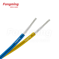 Cable de cobre estañado trenzado con aislamiento ETFE de 600V UL10126, resistente a altas temperaturas (150°C), según norma militar MIL-W-22759/16, tipo Tefzel.