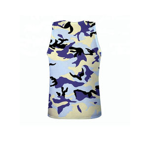 Chaleco informal de gimnasio para hombre, Tops, bordado transpirable, cuello cuadrado de punto de secado rápido, entrenamiento de Sisa grande - Product Image 2