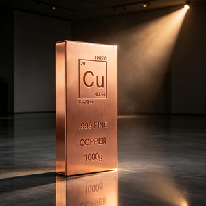 แท่งทองแดงสะสมสำหรับนักสะสม น้ำหนัก 1000 กรัม ความบริสุทธิ์ 99.9% - Product Image 4