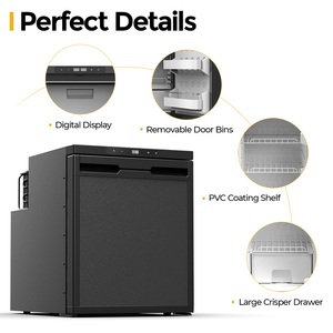 Cr65x oem מותאם אישית צבע הדלת הפיכות 12/24v אלומיניום r134a חיצוני מיני מקפיא ביתי נייד למקרר מכשיר <span class=keywords><strong>RV</strong></span> - Product Image 4