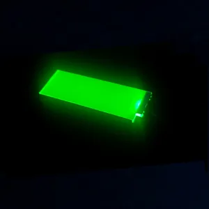 Özel panel boyutu yeşil renk arka ışık 54x19mm süper parlak arka ışık 100cd/m2 bir çip tasarım 3v led arka ışık