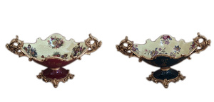 European <b>Resin</b> Flower <b>Vase</b> - Contemporary Wobble Plate Design - Product Image 6