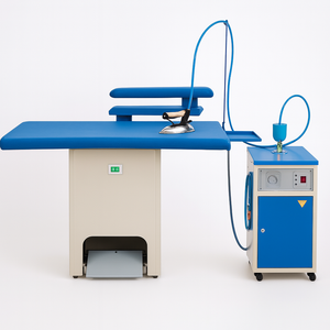 Planche à <span class=keywords><strong>repasser</strong></span> sous vide tout-en-un en acier inoxydable pour linge d'hôtel, uniformes et vêtements en vrac – Vapeur + Aspiration + Pressage - Product Image 6