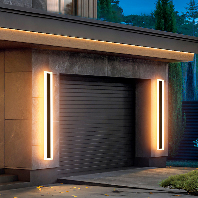 DAWN Outdoor Wall Lamp Waterproof IP65 AC85-265V Modern LED Long Strip Wall Light Fixture for Front Porch Garden Lighting · image 5