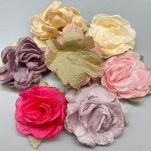 Rosas Artificiales de Tela para Accesorios de Boda, Zapatos, Bolsos, Decoraciones de Ropa, Hechas a Mano, con Patrón de Camelia - Product Image 3