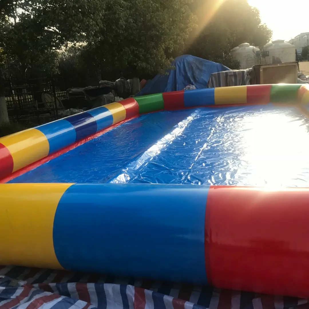 Adult commercial inflatable water slide pool PVC material swimming pool with wholesale price