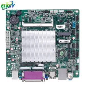 ELSKY无风扇游戏主板，带处理器EM6800A ATOM J1800 2.5硬盘ATX PSU PS/2 RS232COM 1000M LAN，带LPT引脚