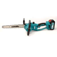 Tronçonneuse sans fil portative haute puissance, scie à bois DIY, batterie lithium-ion 21V, lame de 12 pouces, outil de travail du bois portable